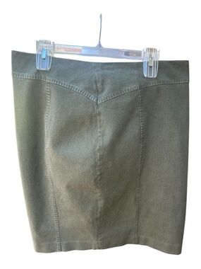 Banana Republic Olive Green Midi Skirt-Size 14